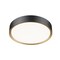 Z-Lite Kawan 1 Light Flush Mount, 16in. W x 5.25in. L, Matte Black and Modern Gold 1014F16-MB-MGLD-LED - alternate 5